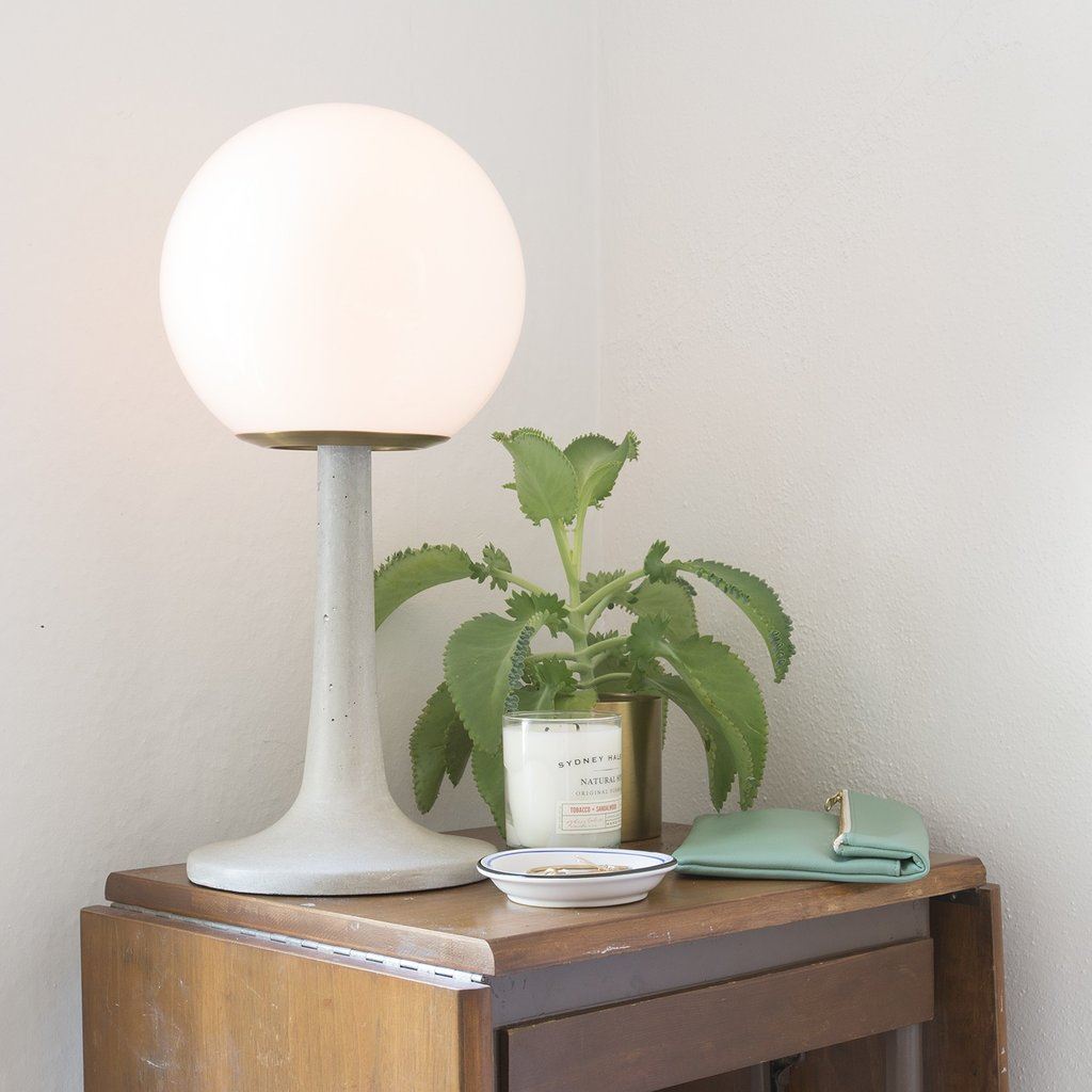 Round table lamp from Schoolhouse Electric