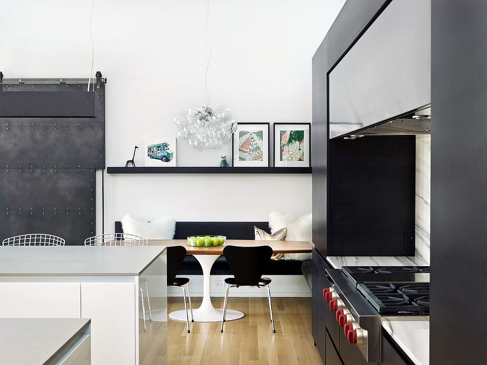 Scandinavian dining room and kitchen rolled into one [Design: PROjECT interiors + Aimee Wertepny]