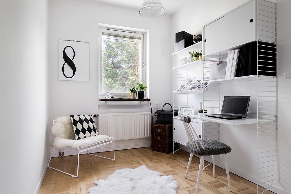 white home office ideas