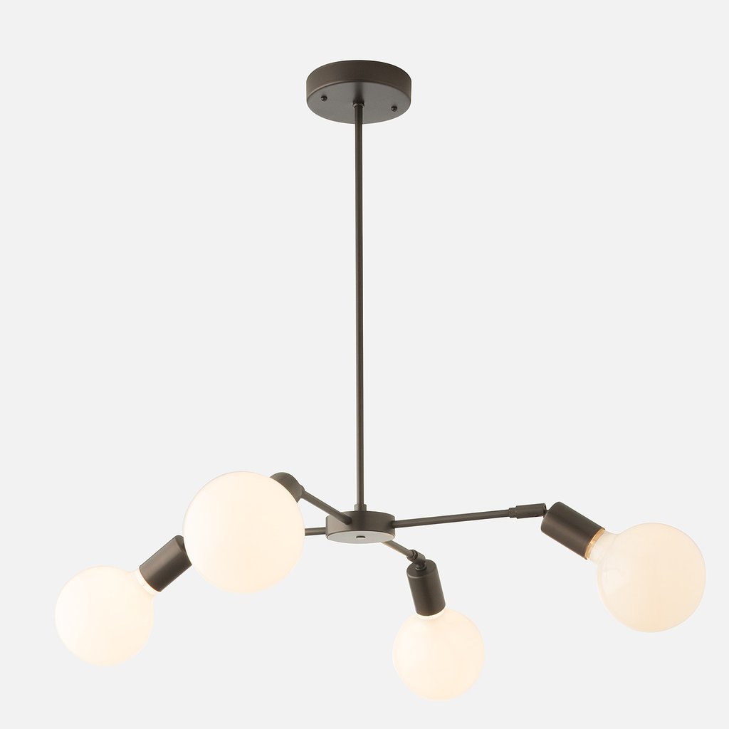 Sculptural bulb chandelier from Schoolhouse Electric