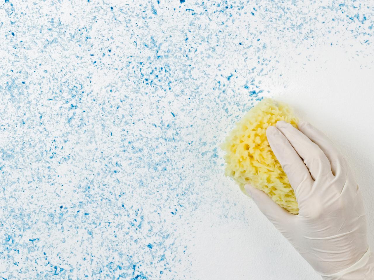 Sponging paint technique