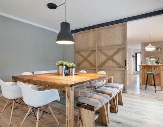 25 Diverse Dining Rooms with Sliding Barn Doors