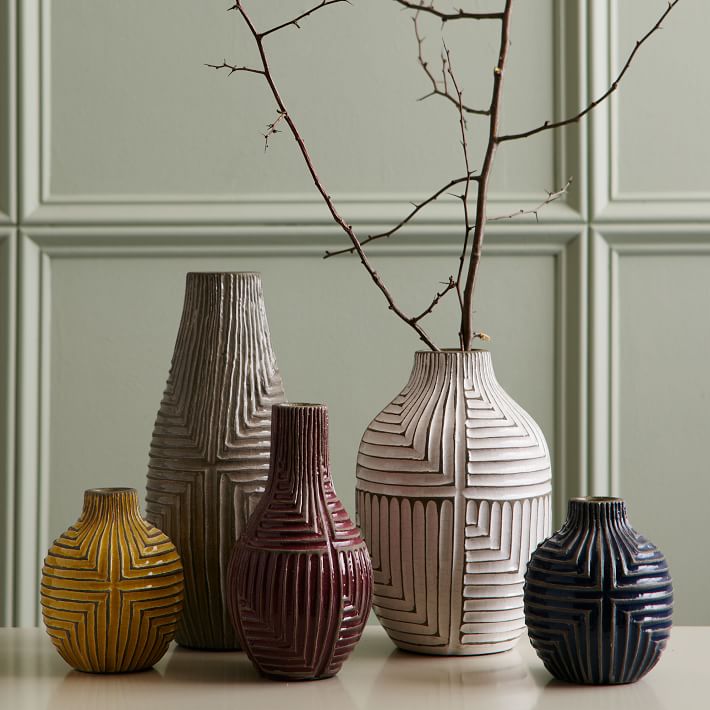 Textural vases from West Elm