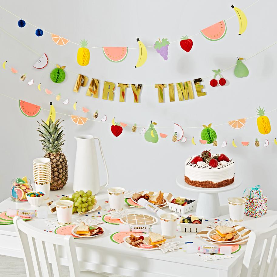 Tropical party table