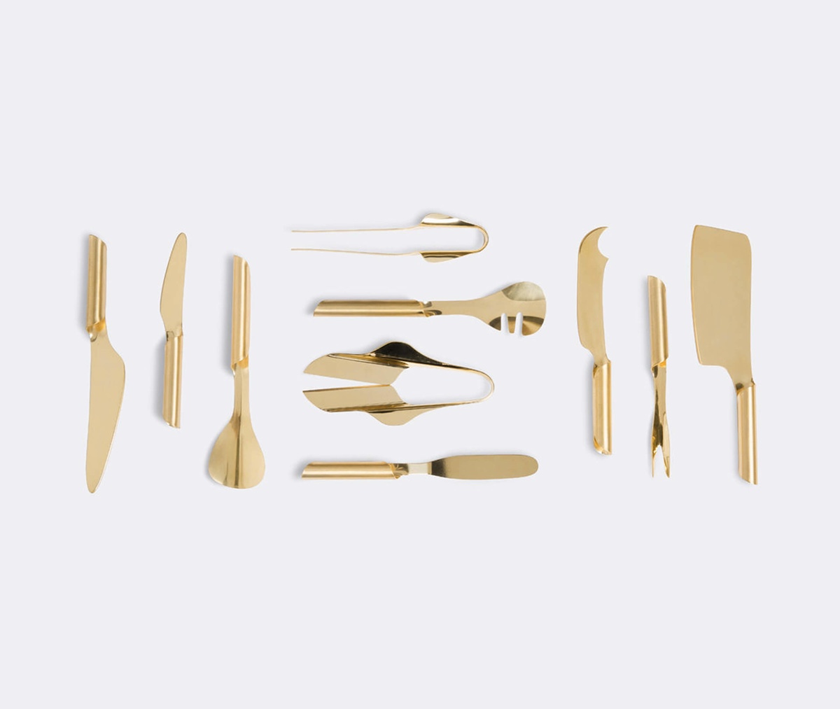 Tuju is a collection of gold-finished stainless steel tools. The collection is a collaboration between Jahara Studio and chef Ivan Ralston for Wallpaper* Handmade 2015. Image © 2015 WallpaperSTORE*.