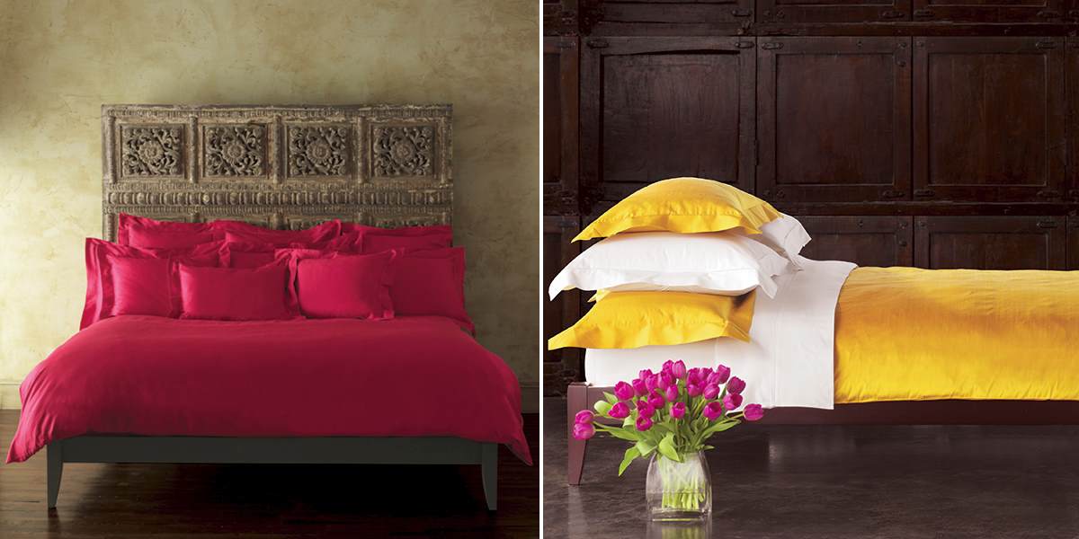 Vibrant bedding from Anna Sova Home