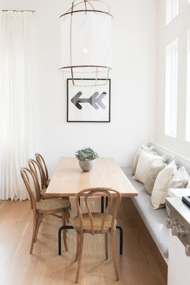 Refined Simplicity: 20 Banquette Ideas for Your Scandinavian Dining ...