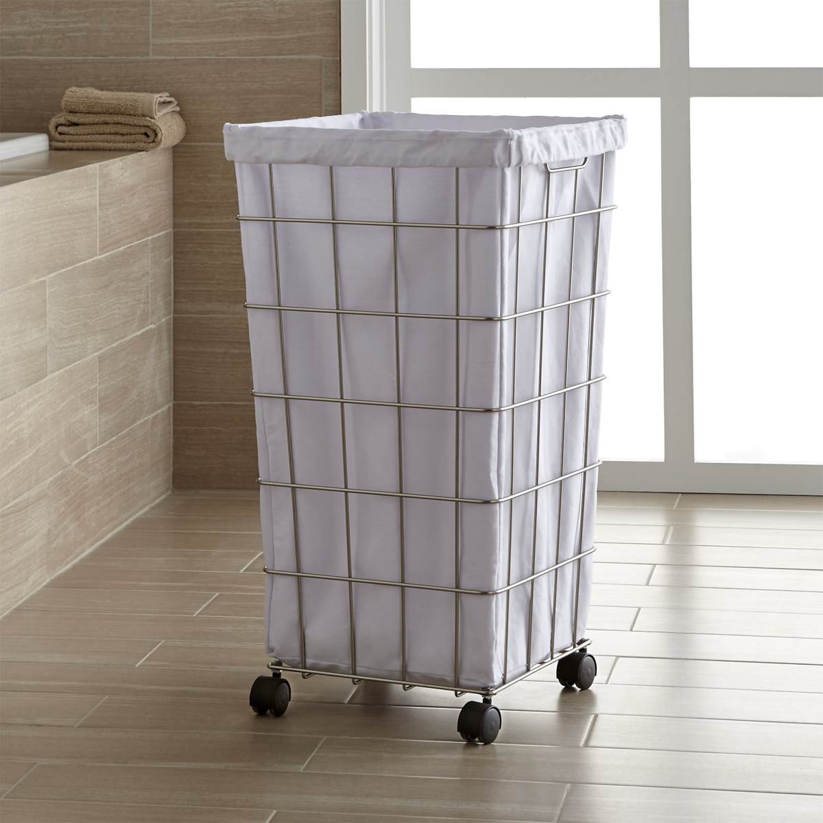 Wire hamper from Crate & Barrel