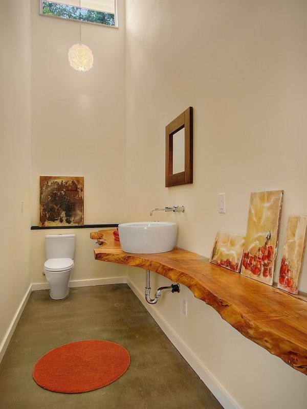 A Natural Treat LiveEdge Vanity Top Redefines Modern Bathrooms Decoist
