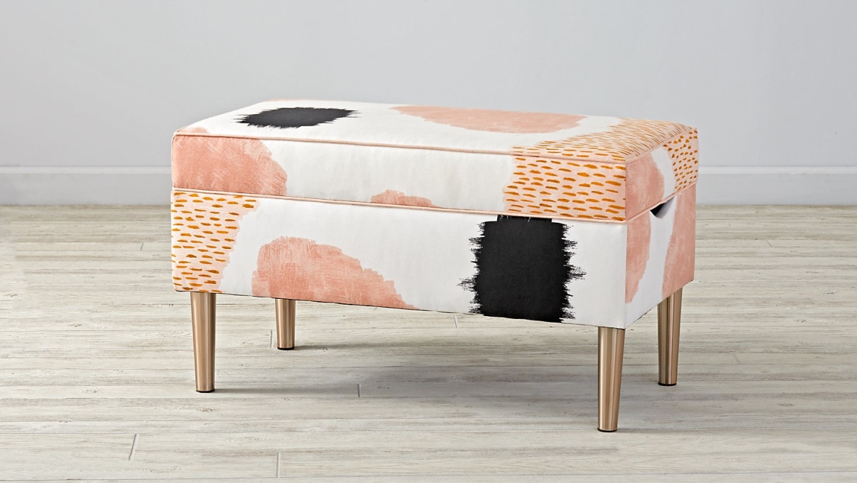 Abstract storage bench from The Land of Nod