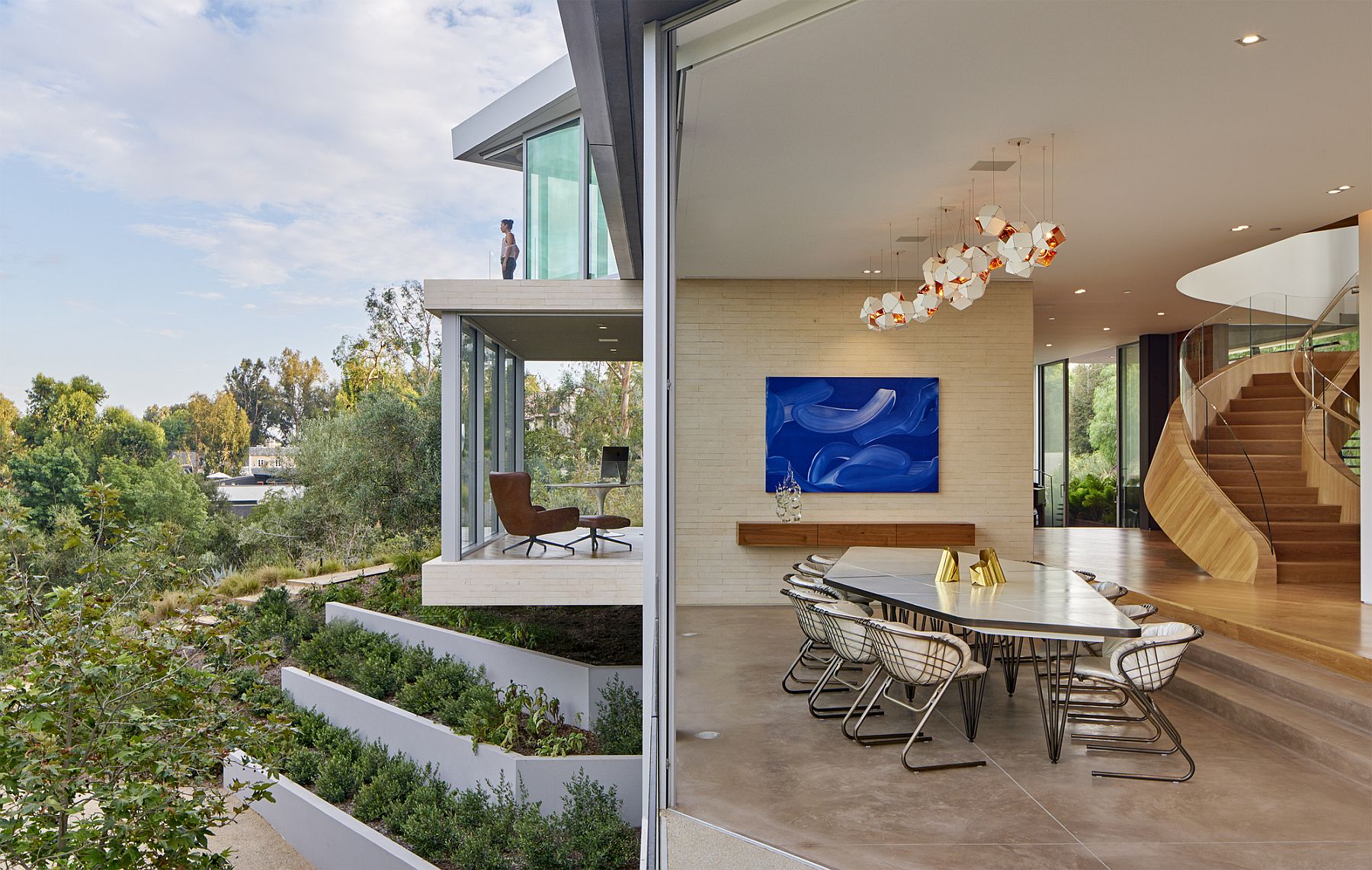 Arrangement of rooms inside the house makes most of the valley views on offer