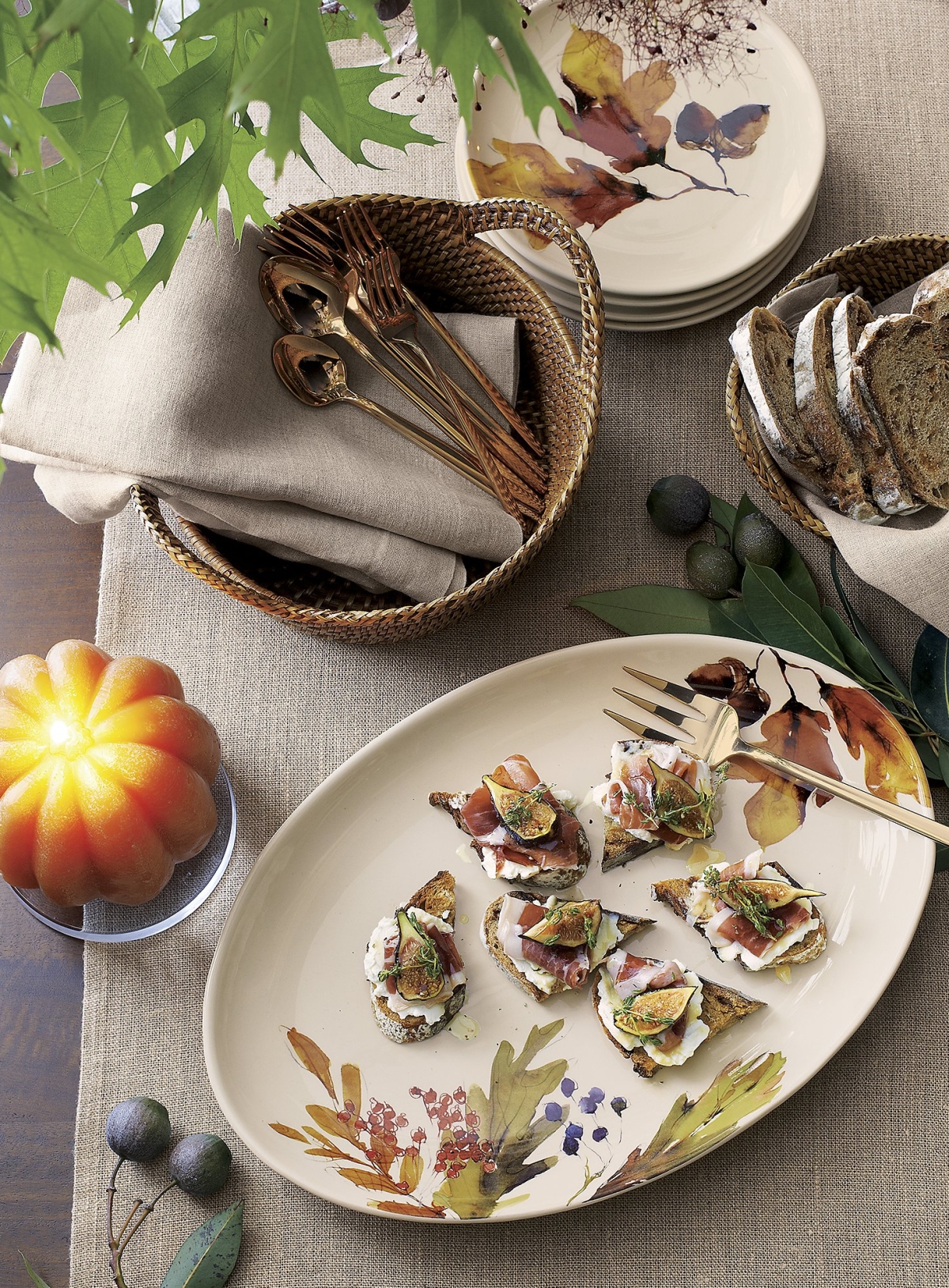 Autumn platter from Crate & Barrel