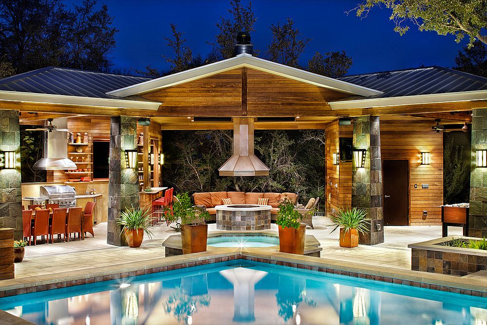 Awesome contemporary pool house that does it all! [Design: CG&S Design-Build]