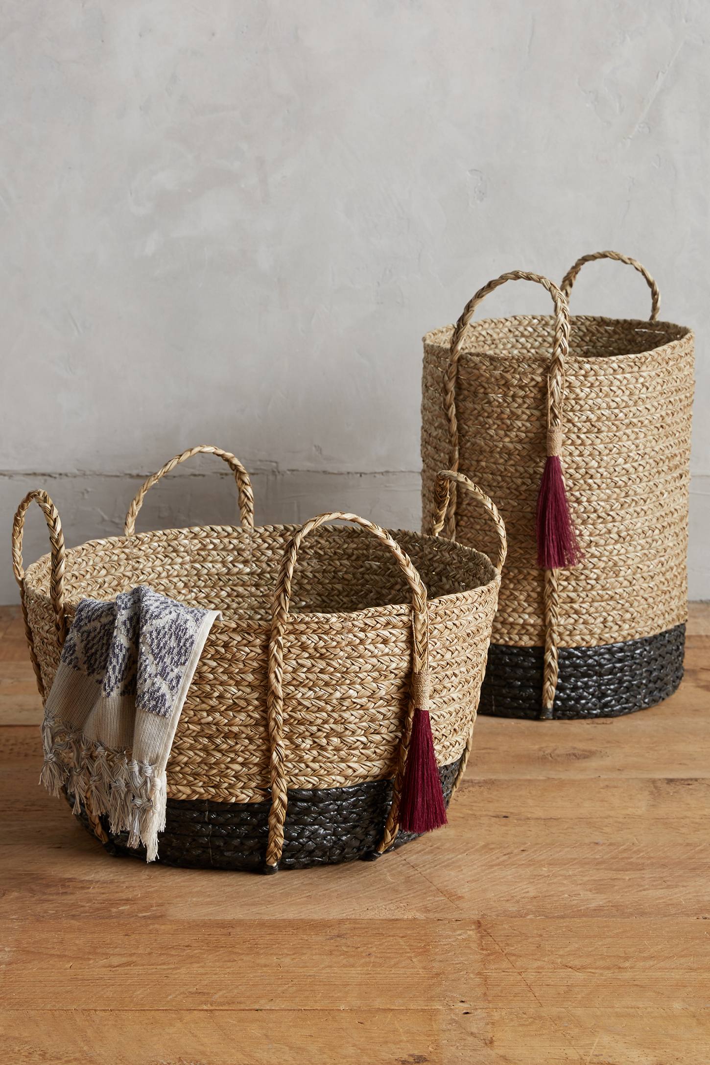 Balinese baskets from Anthropologie