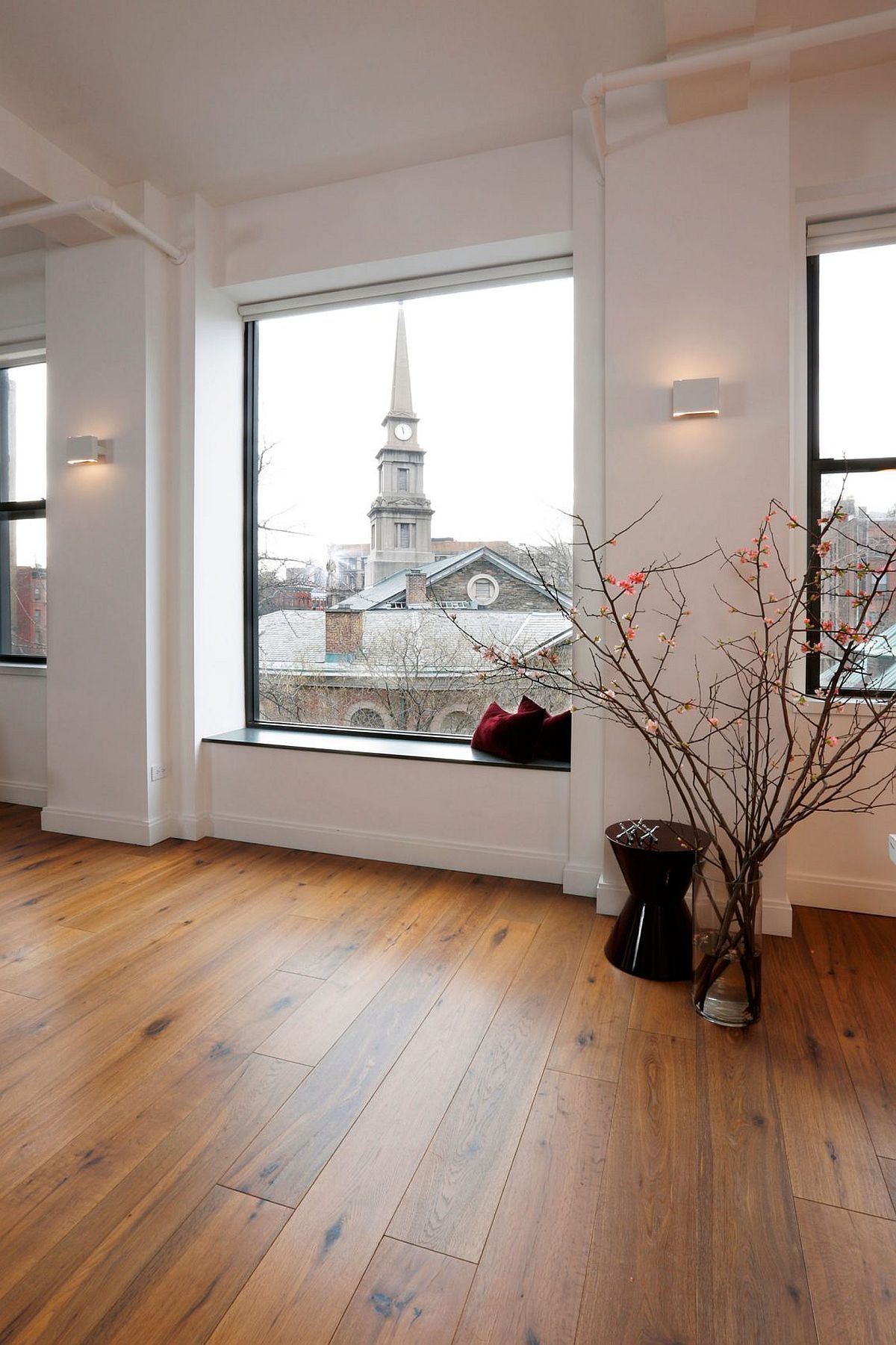 Beautifully framed views grace the New York City apartment