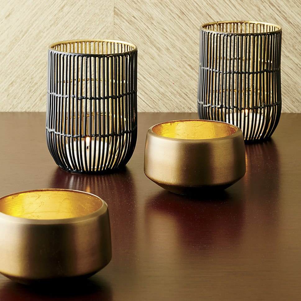 Candle holders from Crate & Barrel
