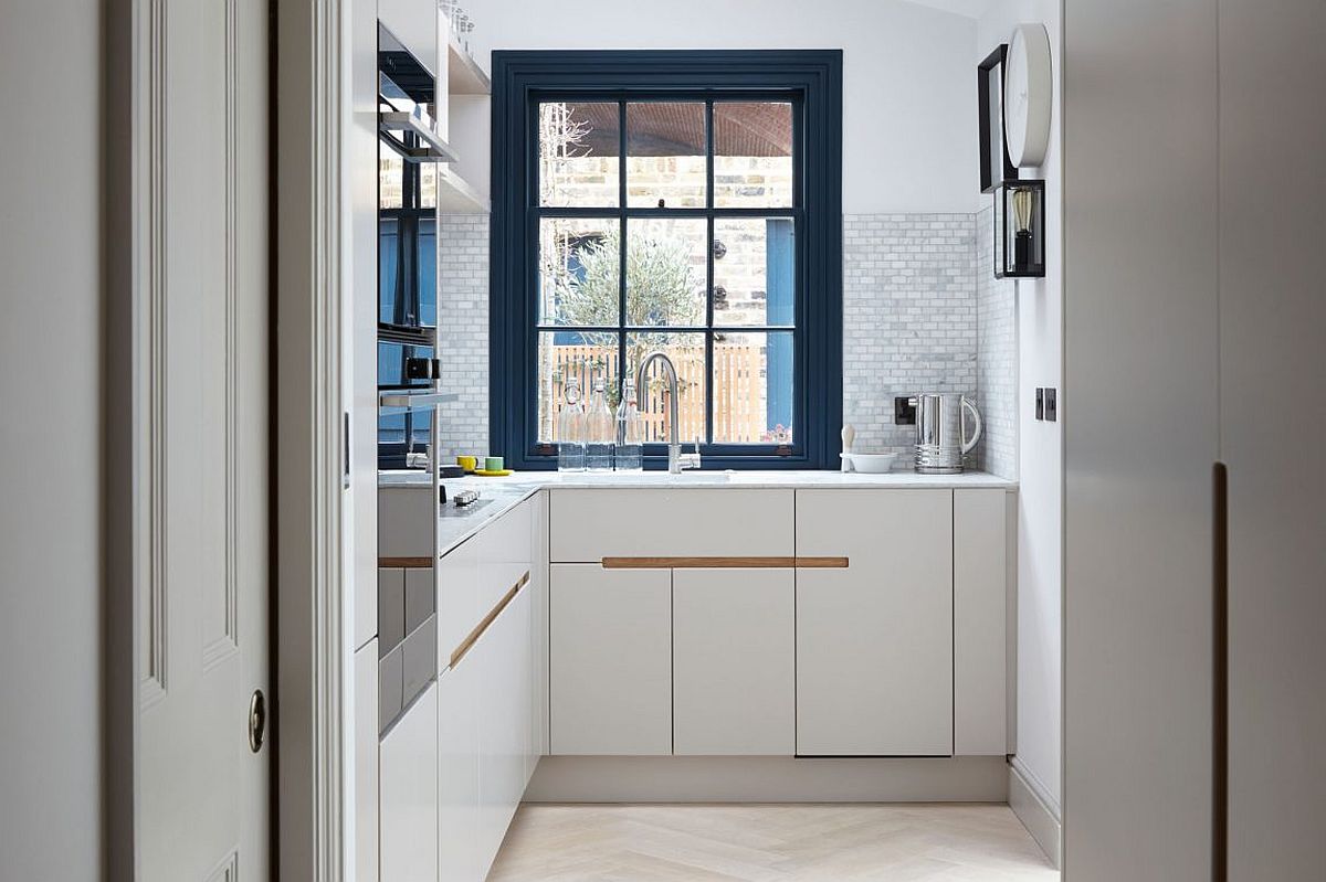 Chevron pattern flooring for the contemporary kitchen