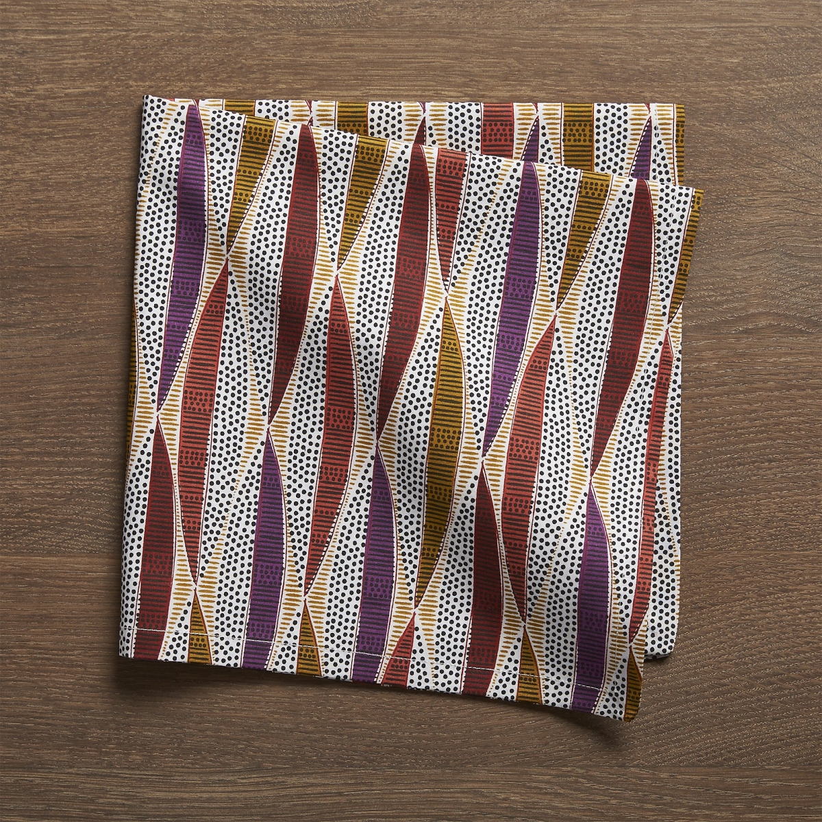 Cloth dinner napkin in fall colors