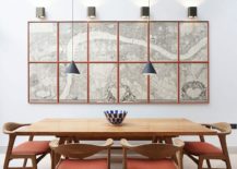 Contemporary-dining-room-with-cool-pendants-and-interesting-wall-art-217x155