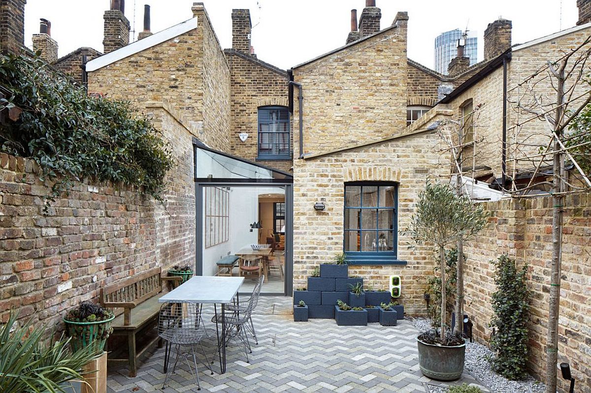 Contemporary rear and side extension of the Lambeth Marsh House