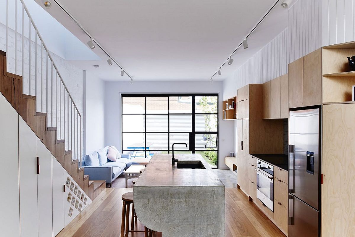 Cool kitchen island stands out from the usual