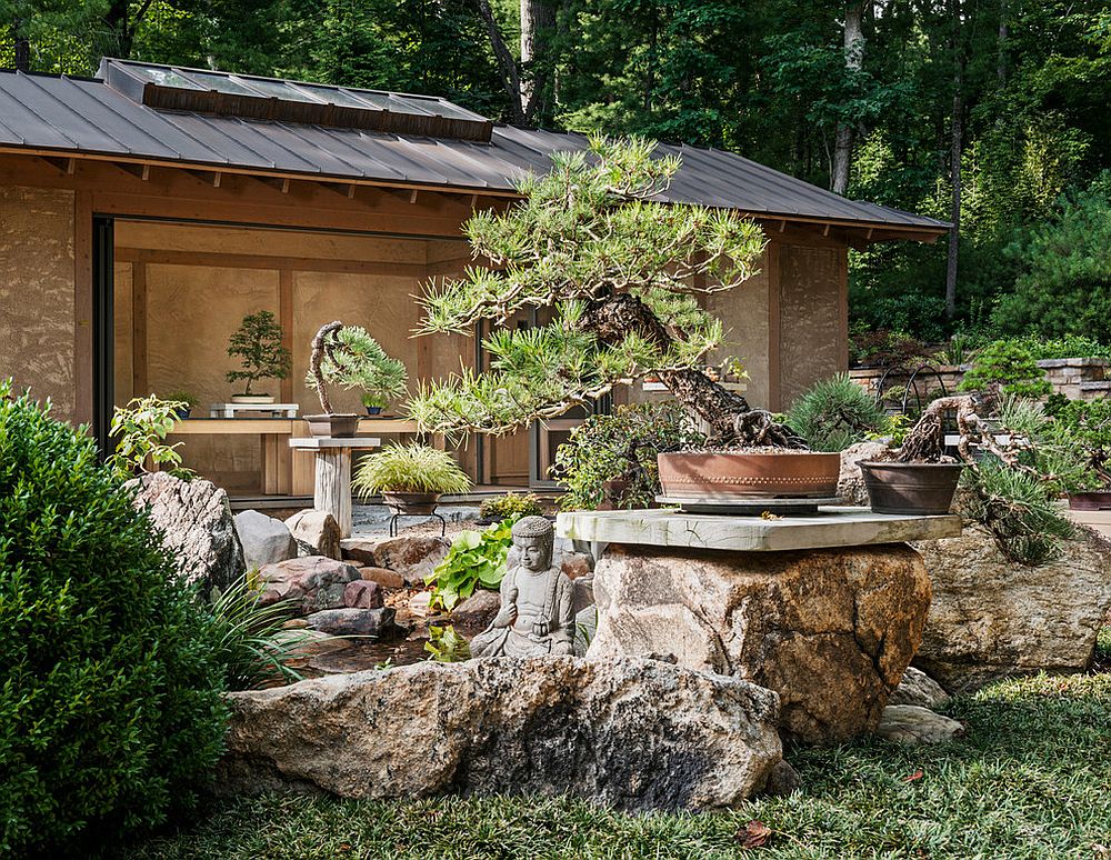 Create a smart outdoor living space and relaxing hangout with the tranquil Asian garden [Design: Samsel Architects]