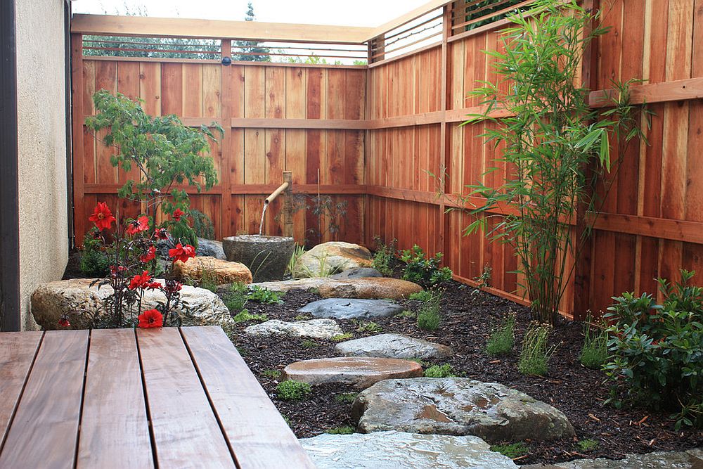 Elegant and small Asian style garden and courtyard design [Design: Bio Friendly Gardens]