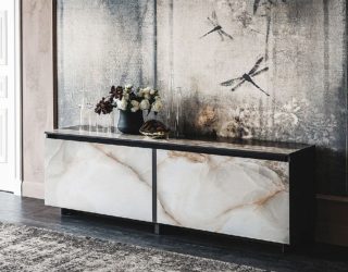 Cool Contemporary Sideboards Usher in Geo Style and Textural Charm