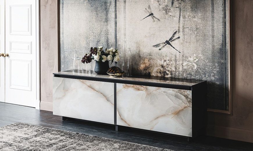 Cool Contemporary Sideboards Usher in Geo Style and Textural Charm