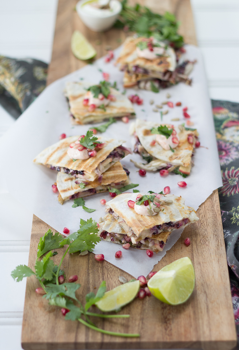 Fall quesadillas from Camille Styles