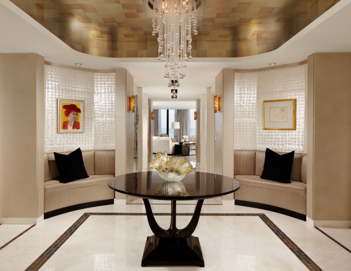 Glamorous foyer by Cindy Ray Interiors