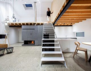 Space-Savvy Home in Slovakia Cleverly Utilizes Its Mezzanine Level