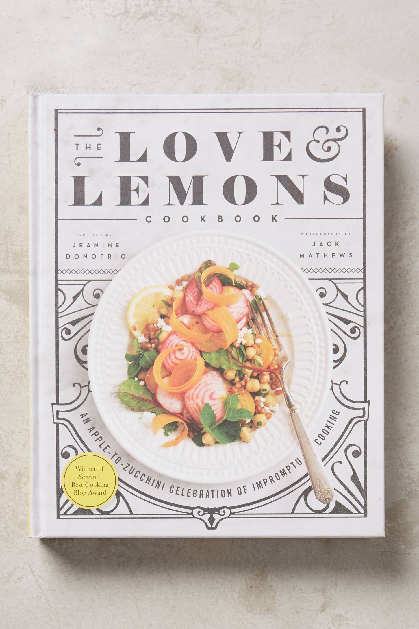 Love and Lemons cookbook from Anthropologie