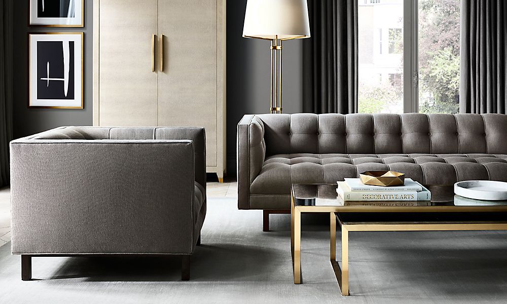 Grey and deals brass living room