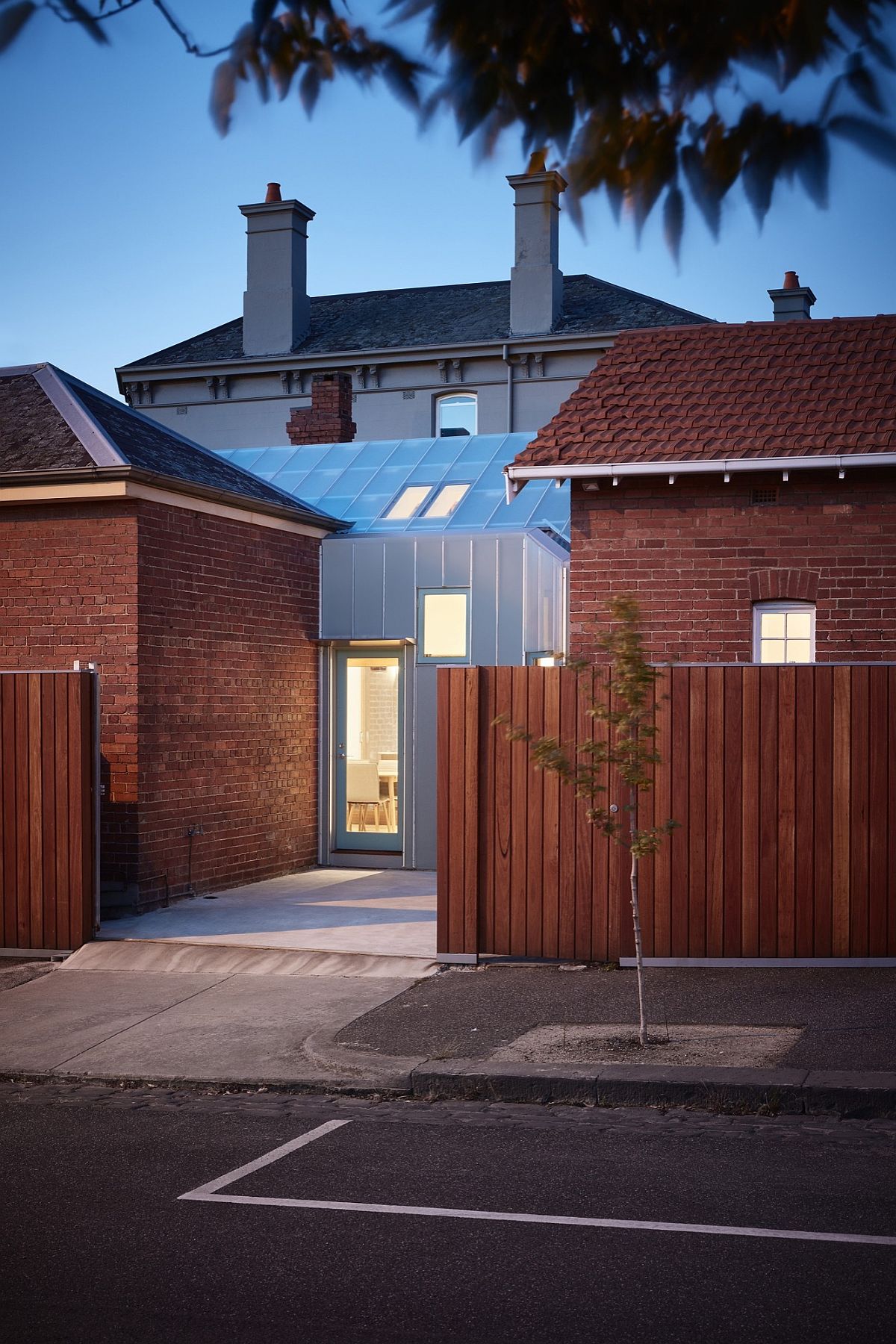 Modern addition to the classic Mebourne home gives it a unique facade