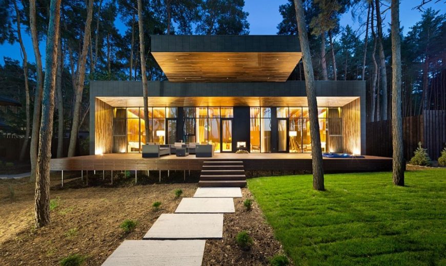 Inspired by the Forest: Modern Chalet in Poltava Unveils Refined Serenity