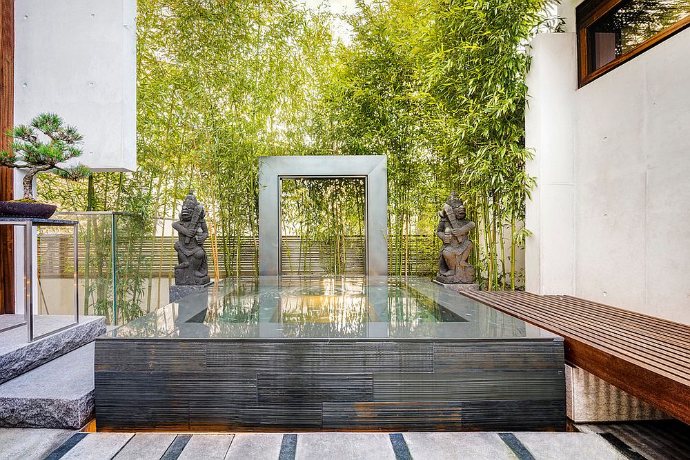 Small modern Asian garden and Zen retreat for contemporary Vancouver home [Design: RUFproject / Paul Sangha Landscape Architects]