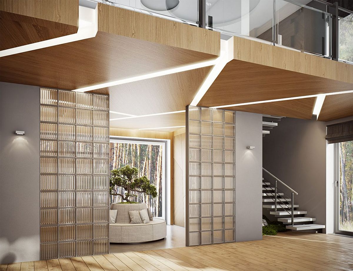 Smart entry brings a dash of greenery to the urbane interior