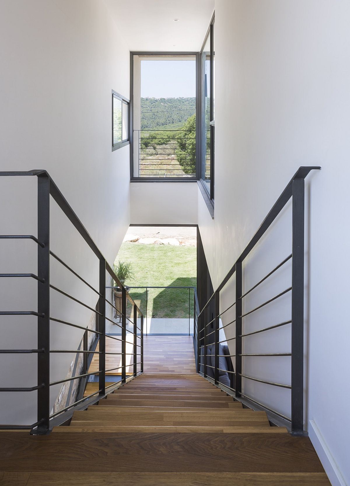 Smart use of windows and stairwell brings in ample natural light