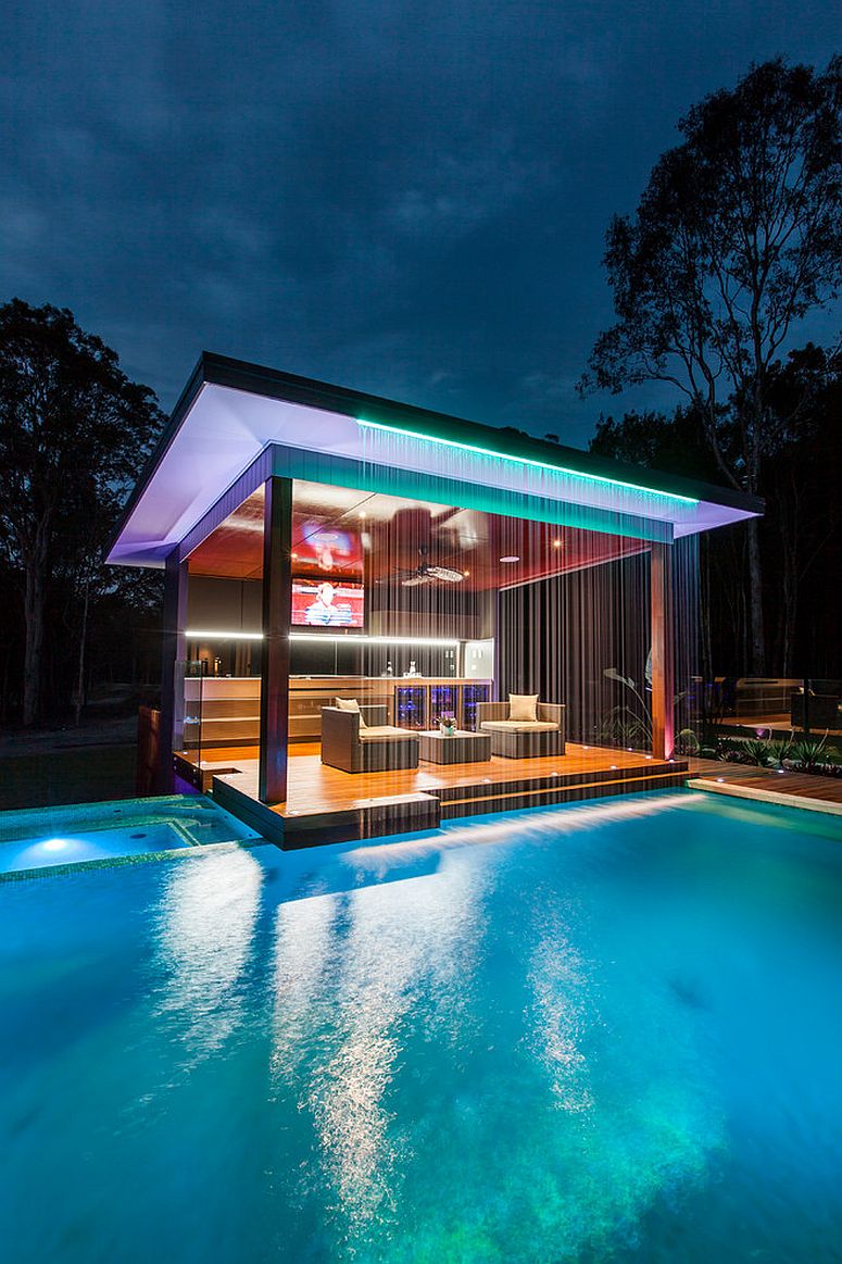 Stunning pool house will wow your guests every single time [Design: Darren James Interiors]