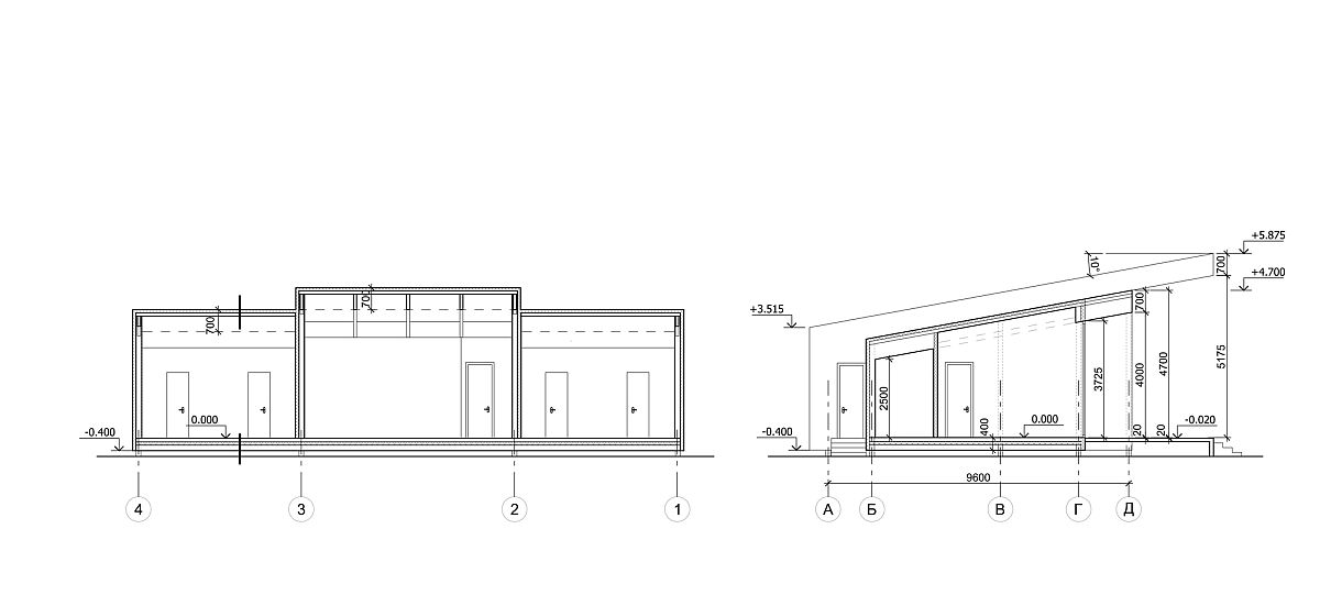 View of design and plan of the chalet in Ukraine