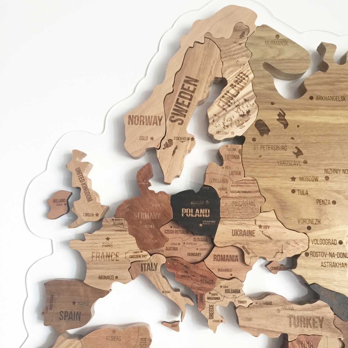 Wooden Map by Aziz Abdulmazhitov.