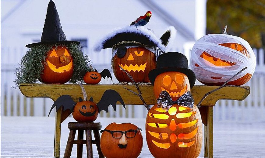 Halloween Decor, Scary Decorations, Halloween Pumpkins