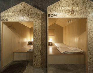 Nifty Conversion Alters Old Beauty Salon in Tokyo into a Charming Modern Hostel