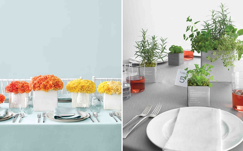 Affordable centerpiece ideas from Martha Stewart Weddings