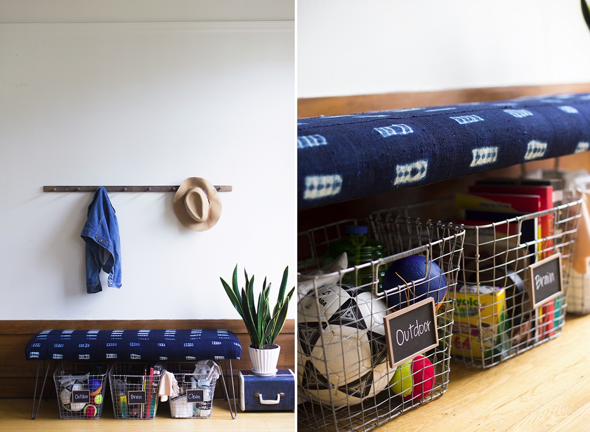 Below-bench storage from Say Yes