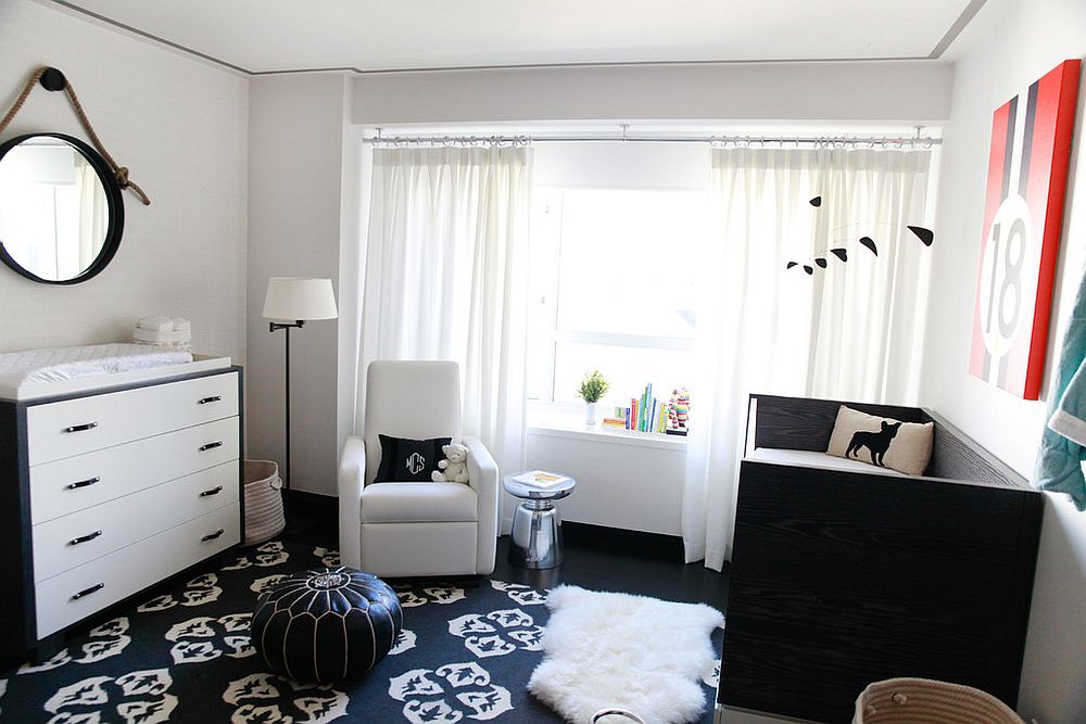 Black and white is a color scheme that never fails! [Design: Touijer Designs]