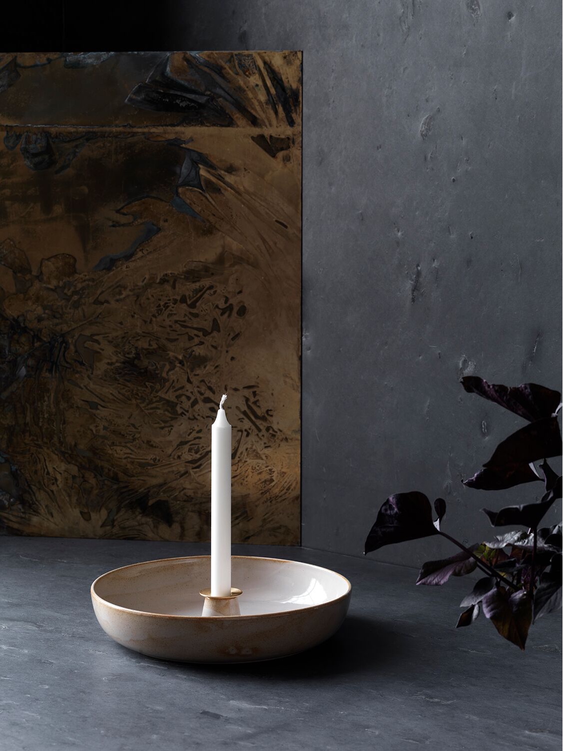 Light Tray candlestick by Cecilie Manz for Objects.