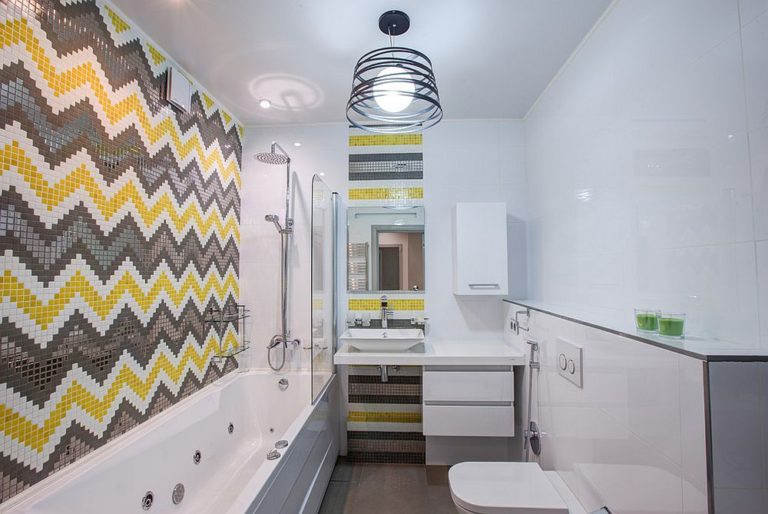 Trendy and Refreshing Gray and Yellow Bathrooms That Delight Decoist