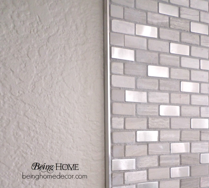 DIY stove backsplash